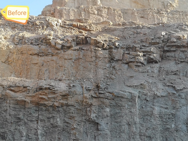 Catch Mining Supplies rope-access team working on a mine high wall
